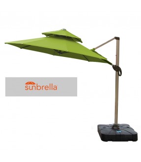 3米Sunbrella布方形太陽傘(連水座)