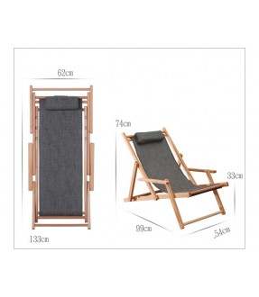 Deluxe Foldable Beach Chair with arm rest