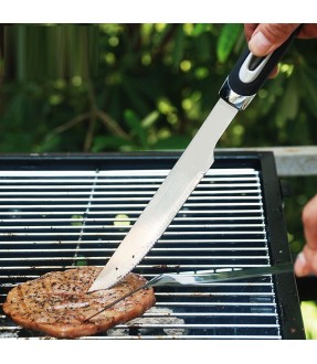 Stainless steel grill knife