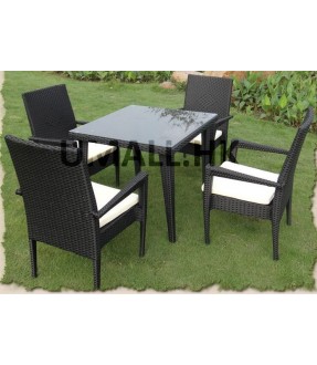 Dining Table with 4 Arm Chairs set