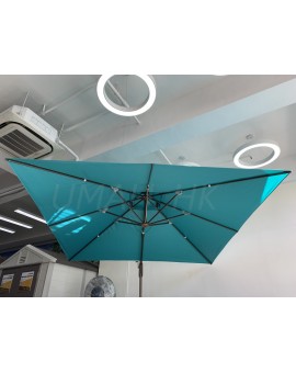 天藍色3米方形太陽傘