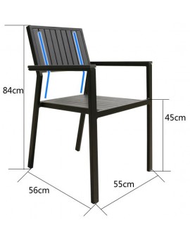 啞光灰色環保木椅子