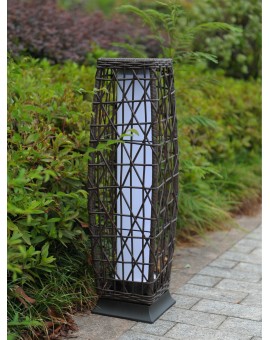Grand Patio Outdoor Solar Powered Resin, Grand Patio Outdoor Solar Powered Resin Wicker Floor Lamp