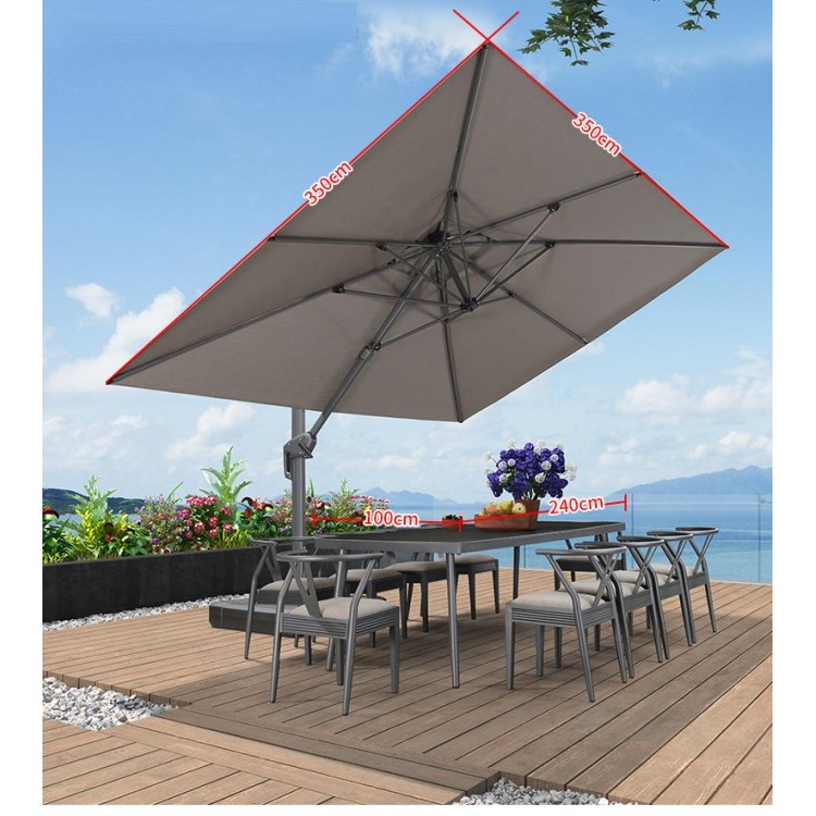 3.5米 方形太陽傘 (Sunbrella布料)