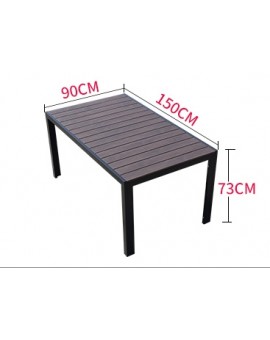 Polywood print brown table set