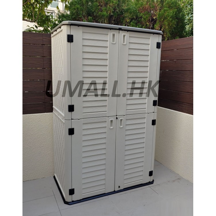 UHOME G06 Double-storey HDPE Outdoor Storage with shelf