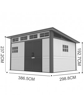 UHome GS06D horizontal Build Garden Shed