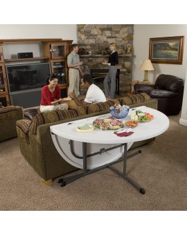 LIFETIME 25402 60-INCH ROUND FOLD-IN-HALF TABLE