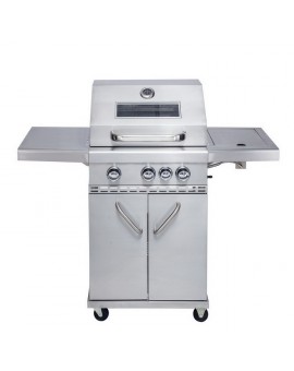 EL FEUGO STAINLESS STEEL 3+1 BBQ GRILL