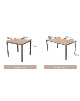 Sefton Platinum Polywood Dining Table - Standard