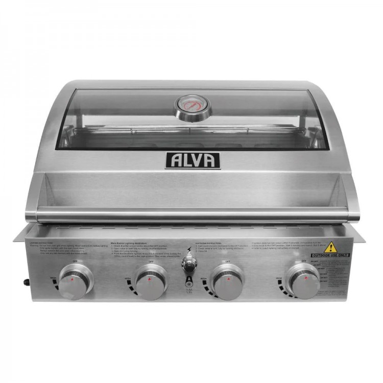 Alva 4-Burner Built-in Gas BBQ Grill