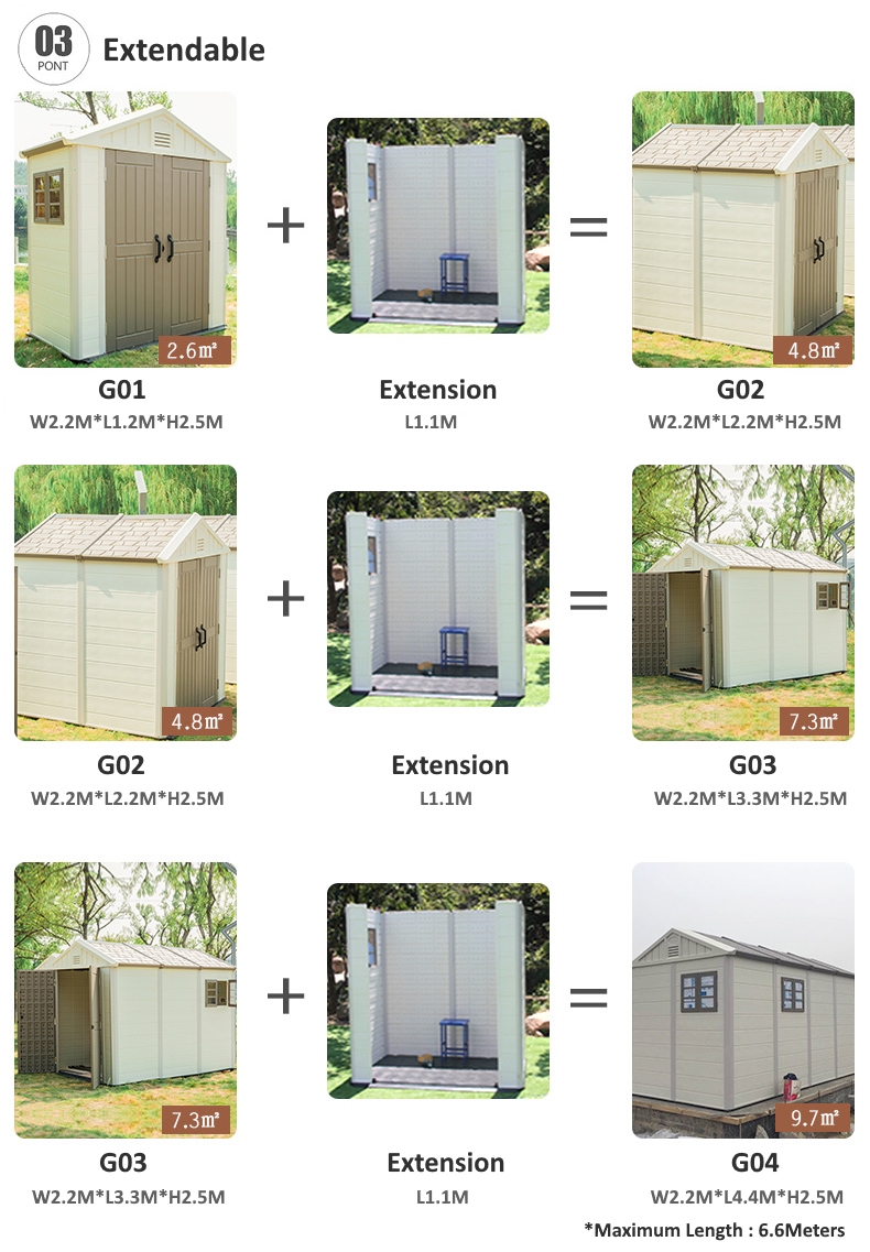 Uhome Outdoor Shed Storage G01